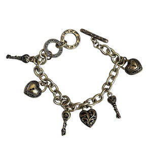 Silver Tone Charm Bracelet